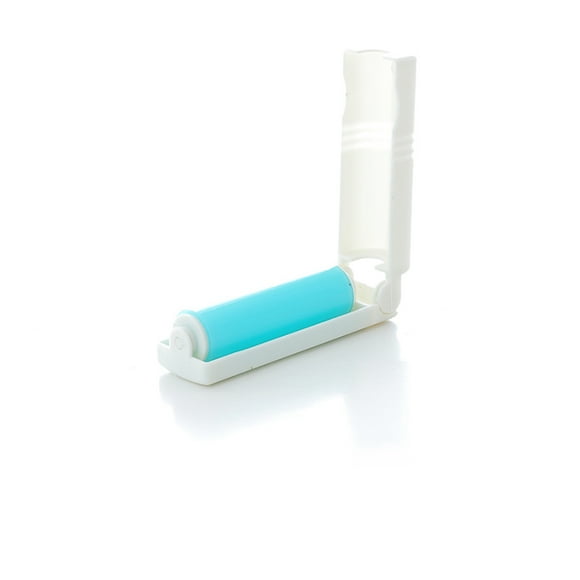 Portable Sticky Lint Roller for Clothing Cloth Cleaning Hair Dust Brush Remover (Blue)