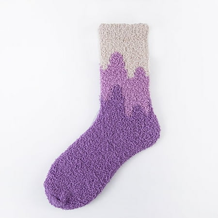 

Haykey fuzzy socks for women cozy socks Adult Animal Print Lovely Puppy Plush Middle Tude Socks Home Stockings