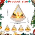 thumbnail image 3 of Clearance Under $10 LED Triangular Wind Light – Set of 3 Battery-Operated Flameless Christmas Candles with Warm Glow for Holiday Tabletop, Mantel & Party Decor, Style C, 3 of 5