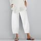 thumbnail image 3 of WILLBEST Pantalones Casuales para Mujer, de Uso Diario, de Color Sólido, con Cintura Elástica, Largos y Bolsillos Laterales para Un Estilo y Comodidad Sin Esfuerzo. Grande, 3 of 7