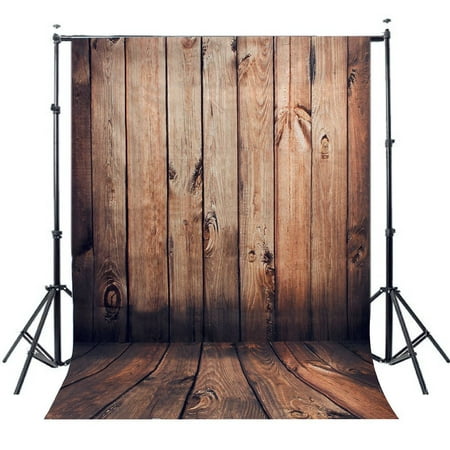 ABPHOTO Polyester 5x7ft Wooden theme With Wooden Floor Retro photography background Cloth Backdrop Photo Studio Best For Children,Newborn,Baby,Kids,Wedding,Family