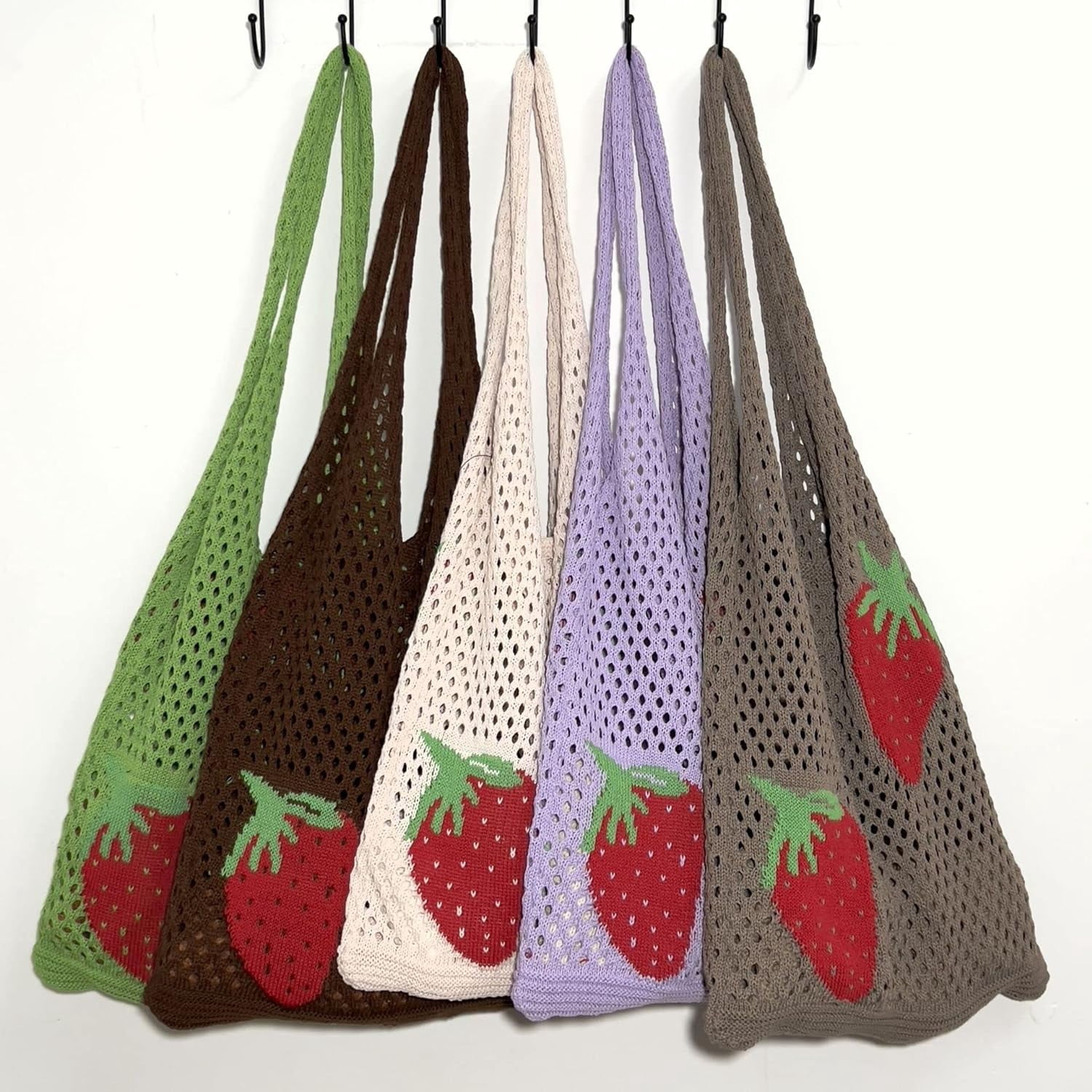 Kukuzhu Crochet Tote Bag Aesthetic Tote Bag Y2k Bag Fairy Aesthetic Tote Bags Fairy Accessories
