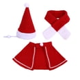 thumbnail image 5 of Supvox 3-Piece Red Cat Costume Set for Christmas Party, Holiday Pet Clothing Accessories for Cats, 5 of 8