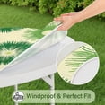thumbnail image 5 of Green Tie Dye Round Fitted Tablecloth with Elastic Edge,Dining Table Cover Waterproof,Outdoor Round Tablecloth for Camping,Dining,Indoor and Outdoor, 5 of 7