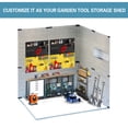 thumbnail image 7 of 6 ft. W x 4 ft. D Outdoor Iron & Solid Wood Tool Storage Shed with Two Doors and Windows, 7 of 7