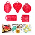 thumbnail image 4 of 5 Piezas de Moldes de Silicona Antiadherentes para Pasteles, Bandeja para Bocadillos de Chocolate Y para Dulces Artesanales rojo Sunnimix Molde de pastel de silicona, 4 of 8