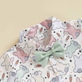 thumbnail image 7 of newwalpole Toddler Boy Cute Bunny Lapel Button Down Shirt Top and Shorts With Pockets Baby Easter Outfits White for Size 6-12 Months, 7 of 7