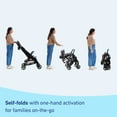 thumbnail image 3 of Graco Ready2Jet Lightweight Compact Baby Stroller, Lilac Mod Pink, One-Hand Fold, Travel-Friendly, 3 of 8
