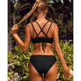 thumbnail image 2 of Charmo Womens Triangle Bikini Set 2 Piece Swimsuit Strappy Bathing Suits, 2 of 4