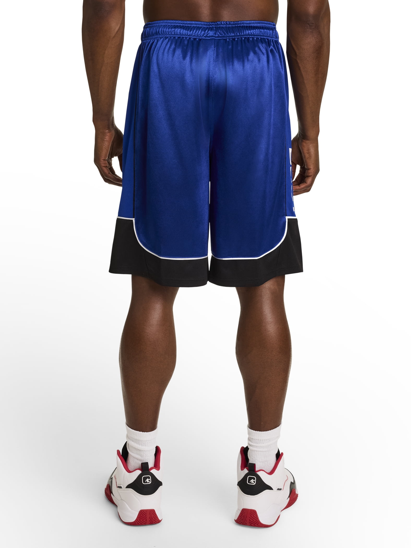 AND1 Men's and Big Men's All Court Colorblock Short, 11" inseam, up to Size 5XL