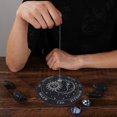 thumbnail image 2 of Tablero de de estrella, rebanada de estrellas, diseño de sol y luna, tablero de madera tallada, adivinación, decoración metafísica del hogar, Negro B Baoblaze Placa de madera de astrología, 2 of 8