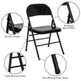thumbnail image 2 of Flash Furniture Hercules Series Black Metal Folding Chair, 2 of 9