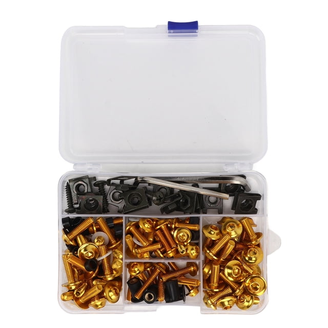Motorcycle Windscreen Screws,177PCS Motorcycle Fairing Bolt Motorcycle Fairing Bolt Kit Windscreen Fairing Bolts Expertly Crafted
