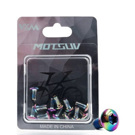 

12Pcs Bicycles MTB Bike M5 * 10mm Screws Trox T25 Head Disc Brake Rotor Bolts
