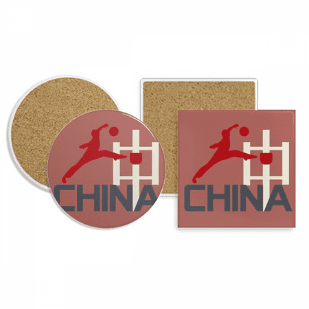 

China Sports Basketball Jump Coaster Cup Mug Holder Absorbent Stone Cork Base Set