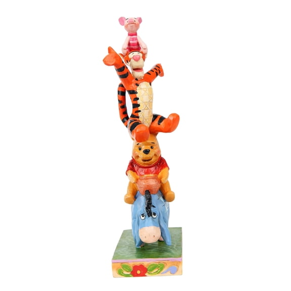 Jim Shore Disney Traditions by Enesco Eeyore, Pooh, Tigger and Piglet Stacked Figurine