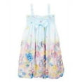 thumbnail image 2 of Wenchoice Baby Blue & Yellow Floral Bow-Accent Babydoll Dress - Girls L(4-6 Years), 2 of 2