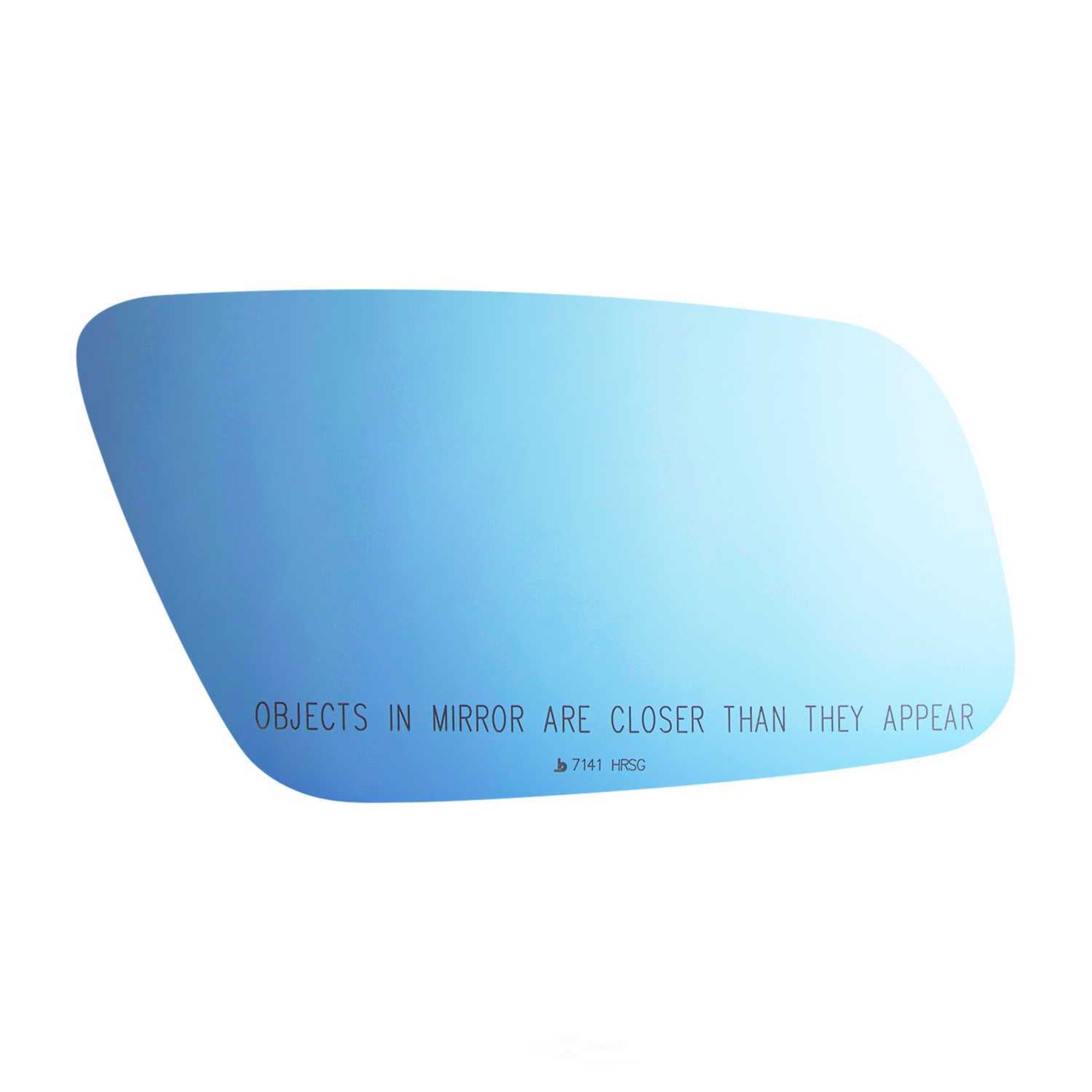 Burco Side View Mirror Replacement Glass with Motor Mount Plate - Blue Glass - 7141HRSG