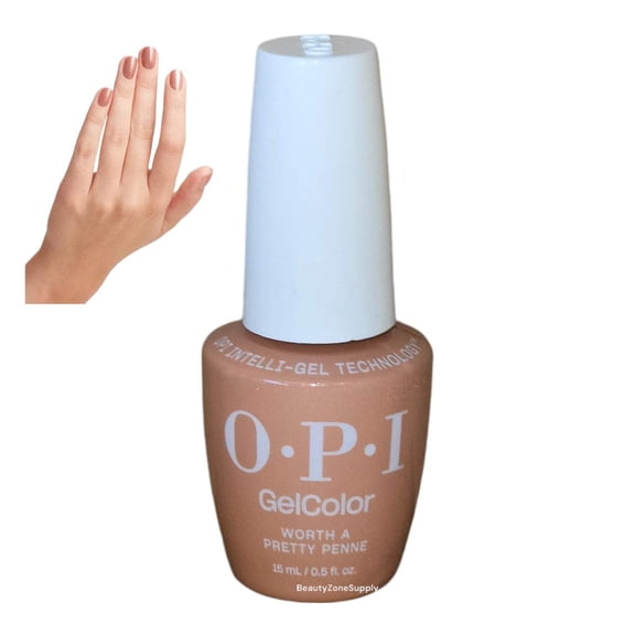 OPI Gelcolor Gel Nail Polish 0.50 oz. - Intelli-Gel - GCV27 - Worth A Pretty Penne