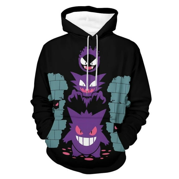 Gengar Hoodie Unisex 3d Novelty Hoodies Graphic Hoodies Pullover Sweatshirts For Men Women Teen XL