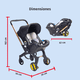thumbnail image 5 of Carriola Para Bebé Starkids Polux Convertible Con Pañalera Vinipiel, 5 of 5