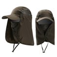 thumbnail image 1 of Al aire libre UV Protección solar Senderismo Gorra Cuello Cubierta de la cara Solapa Sombrero de ala ancha Verano, 1 of 1