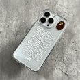 thumbnail image 1 of Ape Monkey funda de espacio transparente adecuada para iphone11 12 13 14 promax x xs xr i7 i8 puls funda protectora resistente a los golpes, 1 of 4