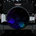 thumbnail image 1 of Dark Abstract Flower Polyester Universal Spare Wheel Tire Cover Custom Tire-Covers for Trailer RV SUV Truck Camper, 1 of 5