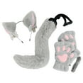thumbnail image 4 of TAIAOJING Party Cat Ears Headband With Cute Cat Gloves And Tail Set For Costumes Party, 4 of 4