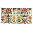 thumbnail image 7 of Yayeee Kitchen Curtains Tier Set of 2 Light Filtering 57"x24" Over Sink Window Panels, Beige Floral, 7 of 7