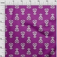 thumbnail image 3 of oneOone Cotton Silk Purple Fabric Block Sewing Craft Projects Fabric Prints By Yard 42 Inch Wide-F2, 3 of 5