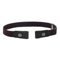 thumbnail image 2 of Helii Men's Comfort Adjustable No Buckle Elastic Belt Hook Loop Fastener Stretch Belt for Jeans Khaki Pants, 2 of 5