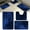 Navy, variant on 3Pcs Bath Rugs Leaf Bath Mat Set Non-Slip Strong Water Absorbent Bathroom Rugs Polyester Fabric Machine Washable Bathroom Carpet Bathroom Mat Toilet Mat Bath Mats for Bathroom(Blackish Green)