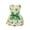 White, variant on St. Patrick's Day Pet Dog Summer Printed Bowknot Cute Dress Pet Dog Skirt Small Dog and Medium Dog Pet Clothes,Green,S