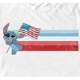 thumbnail image 2 of Men's Lilo & Stitch Flying the American Flag Graphic Tee White 3X Large, 2 of 5