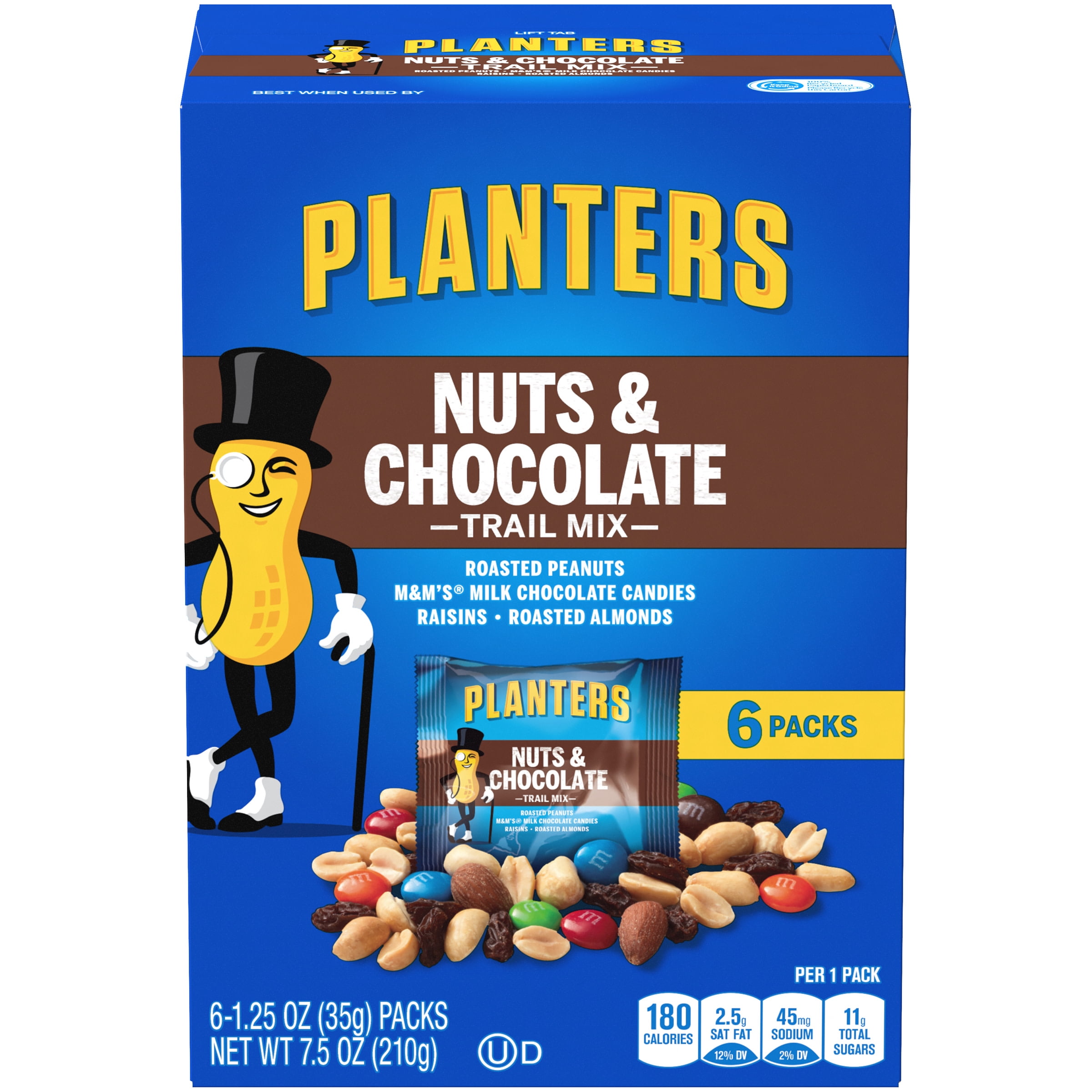 Planters Nuts & Chocolate Trail Mix with Roasted Peanuts, M&M Chocolate