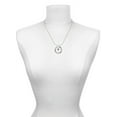 thumbnail image 3 of Delight Jewelry Silvertone Small Golf Ball on Tee Joy Ring Charm Necklace, 18", 3 of 4