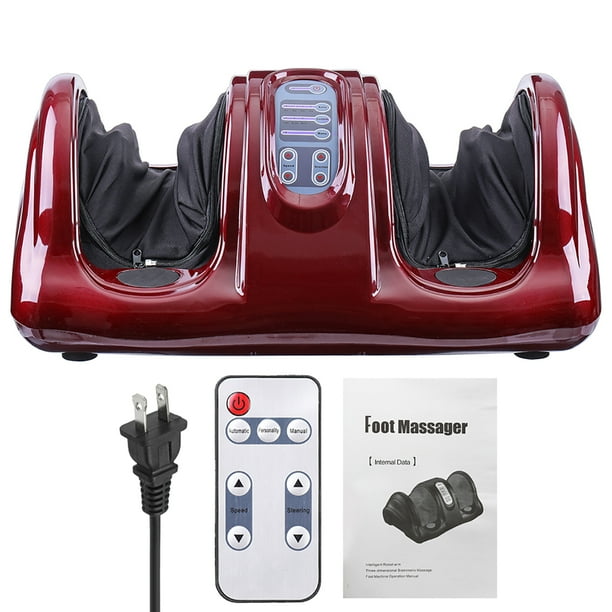 Electric Therapeutic Shiatsu Foot Massager Machine Heat Kneading and