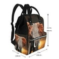 thumbnail image 2 of Fotbe Elephant Sunset in Kenya Mochila Maternidad - Lona de Sarga Impermeable, Mochila de Pañales de Gran Capacidad con Múltiples Bolsillos y Correas Ajustables, 2 of 6