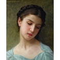 thumbnail image 2 of William Bouguereau 15x18 Black Ornate Wood Framed Double Matted Museum Art Print Titled - Young Girl Portrait (1898), 2 of 5