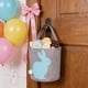 thumbnail image 4 of Bolsa de Cesta de Pascua con patrón de conejito y huevo - Bolsa de regalo de tela multicolor 24x23cm para caramelos y regalos, 4 of 6