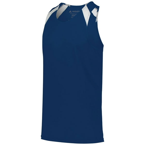 Augusta L Overspeed Track Jersey Navy/White 343