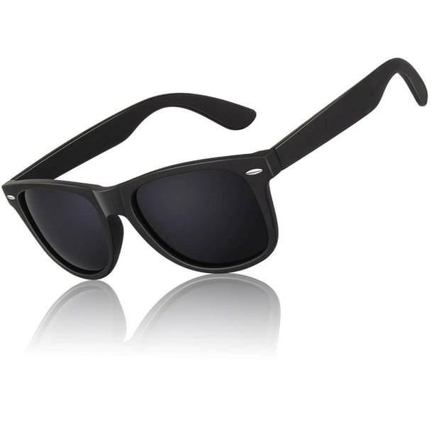 LINVO Gafas de sol polarizadas para hombres Gafas de sol de conducción Sombras Diseño de estilo retro de los años 80 Cuadrado