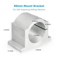 thumbnail image 3 of 1.5kw/2.2kw Water Cooled Spindle CNC Spindle Motor+2.2KW VFD+ 80mm Clamp + Water Pump +13pcs ER20 Collet For CNC Router ,Widely Used, 3 of 5
