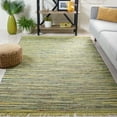 thumbnail image 2 of SAFAVIEH Rag Candis Striped Cotton Area Rug, Light Green/Multi, 6' x 6' Square, 2 of 11