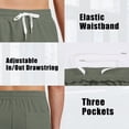 thumbnail image 6 of FEDTOSING Mens Waffle Shorts Summer Casual 7" Drawstring Elastic Waist Short with Pockets Beach Vocation, 6 of 7