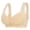 Beige, variant on BraLingerie For Relaxed Everyday Wear Front Button Backless Comfort Seamless Cup Design With Adjustable Straps And Clean Finish