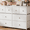 White, variant on GUNAITO 8 Drawer Dresser Chest of Drawers for Bedroom Fabric Drawer,Steel Frame and Wooden Top Black Grey