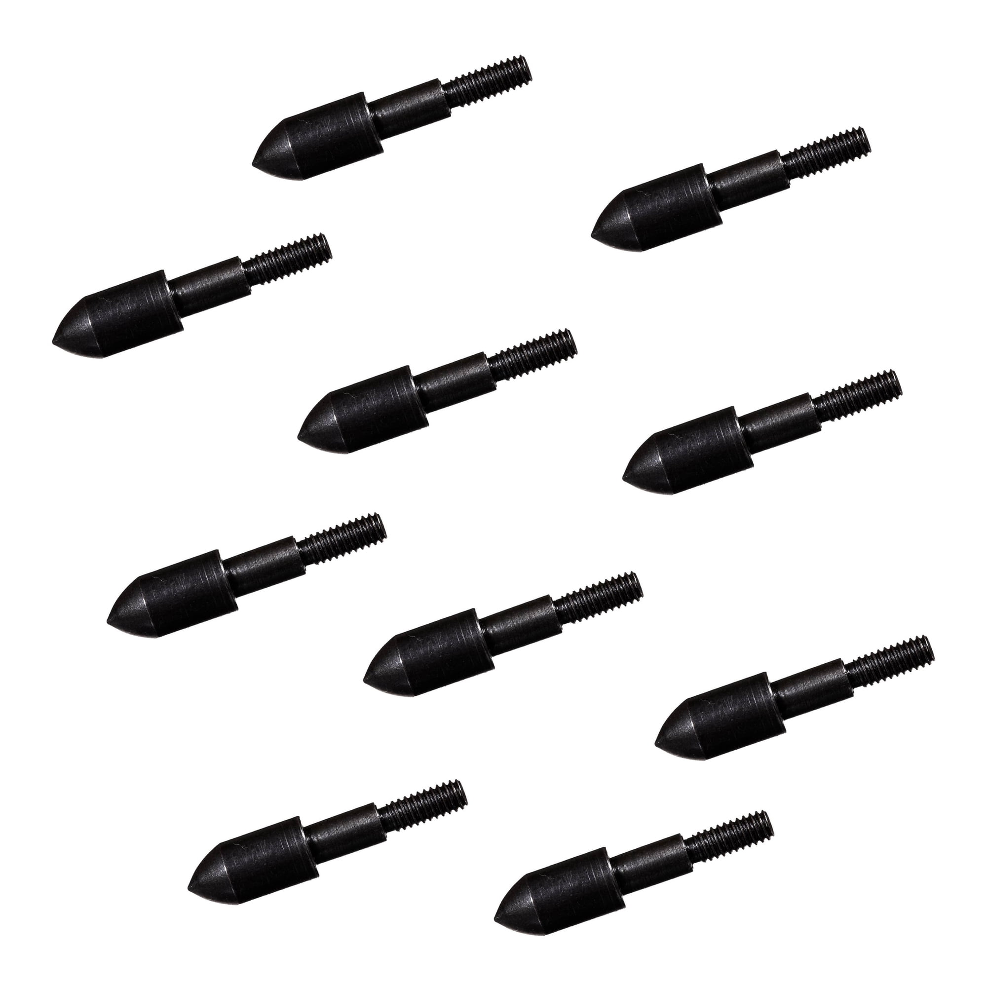 BESTSKY 9/32 Archery Steel Bullet Points 100-Grains 10-Pack 100 grain field points Black