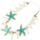 thumbnail image 1 of Diadema de estrella de mar, diadema de encaje con perlas, diadema de verano, accesorios para el cabello de sirena, 1 of 7